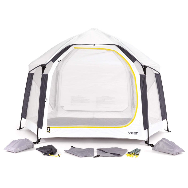 Veer Basecamp | JPMA Certified Portable Pop Up Play Yard/Play Pen for Babies, Toddlers and Kids | Indoor and Outdoor Use | Shade Canopy | Keeps Bugs Out | Playard Safety Certified - Image 1
